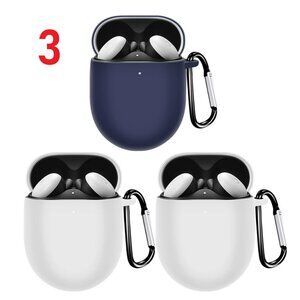 Lot of 3 Google Pixel Buds Pro Soft Silicone Protective Earbuds Cover Skin NEW